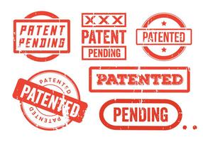 Patent Grunge Frimärken