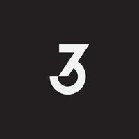 Nummer 73 Monogramm-Logo-Vorlage. vektor