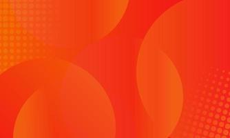 orangefarbener abstrakter Hintergrund mit Kreiskonzept für Banner, Poster, Zielseite oder Präsentation vektor