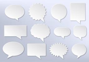 Free Vector Imessage, weiße Kommunikation Bubbles