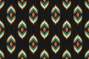 ikat nahtloses muster im stammes-. stoff ethnische muster kunst. amerikanischer, mexikanischer Stil. Design für Hintergrund, Tapete, Vektorillustration, Stoff, Kleidung, Teppich, Textil, Batik, Stickerei. vektor