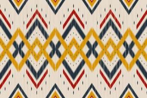 stoff ethnische muster kunst. ikat nahtloses muster im stammes-. amerikanischer, mexikanischer Stil. Design für Hintergrund, Tapete, Vektorillustration, Stoff, Kleidung, Teppich, Textil, Batik, Stickerei. vektor