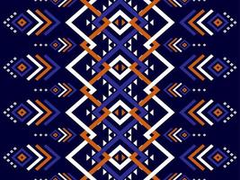 geometrisches ethnisches nahtloses Muster im Stammes-. amerikanischer, mexikanischer Stil. Design für Hintergrund, Tapete, Vektorillustration, Stoff, Kleidung, Teppich, Textil, Batik, Stickerei. vektor