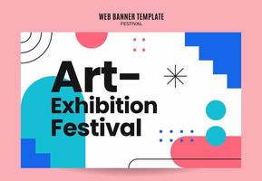 festival webb baner för social media affisch, baner, Plats område och bakgrund vektor
