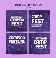 festival webb baner för social media fyrkant affisch, baner, Plats område och bakgrund vektor