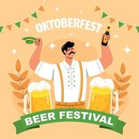 oktoberfest öl festival firande begrepp vektor