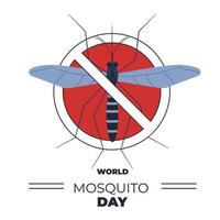 värld mygga dag och malaria dag vektor
