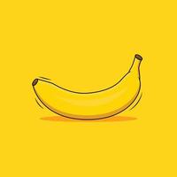 websweet färsk banan tecknad serie illustration vektor