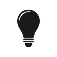 Glühbirnen-Symbol, Glühbirnen-Lampen-Illustration vektor