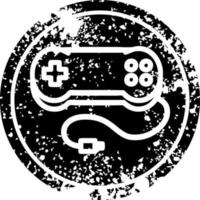 Konsolenspiel-Controller-Symbol in Not vektor