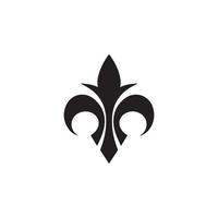 Fleur de Lis heraldische Ikone eps 10 vektor