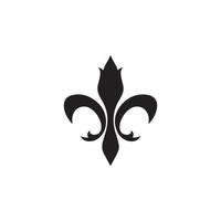 Fleur de Lis heraldische Ikone eps 10 vektor