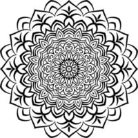 dekorative Mandala-Design-Strichzeichnungen, traditionelle Diwali-Rangoli-Kunst für Powerpoint-Präsentationen. vektor