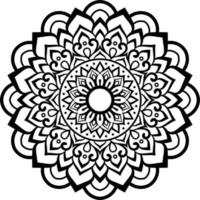 dekorative Mandala-Design-Strichzeichnungen, traditionelle Diwali-Rangoli-Kunst für Powerpoint-Präsentationen. vektor