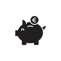 Sparschwein-Symbol eps 10 vektor