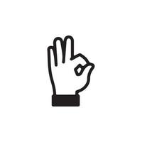 Gesten der menschlichen Hand Symbol eps 10 vektor