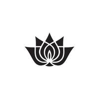 Lotusblüten-Symbol eps 10 vektor