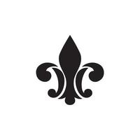 fleur de lis heraldisk ikon eps 10 vektor