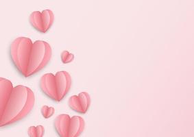 rosa hintergrund für valentinstagfest und hochzeit vektor