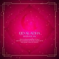 eid- ul- Adha mubarak hälsningar bakgrund. vektor