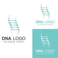 dna vektor logotyp. modern medicinsk logotyp, med vektorillustration malldesign