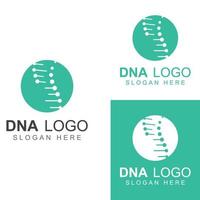 dna vektor logotyp. modern medicinsk logotyp, med vektorillustration malldesign