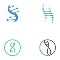 dna vektor logotyp. modern medicinsk logotyp, med vektorillustration malldesign