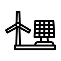 Icon-Design für erneuerbare Energien vektor