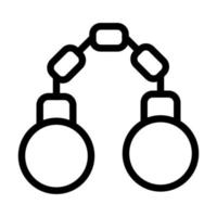 Handschellen-Icon-Design vektor