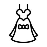 brud klänning ikon design vektor