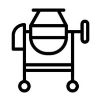 Betonmischer-Icon-Design vektor