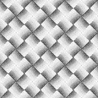 abstrakte geometrische gepunktete quadratische Form kariertes nahtloses Muster. künstlerischer Tupfen dekorativer stilvoller Hintergrund. abstrakte gekachelte monochrome Textur vektor