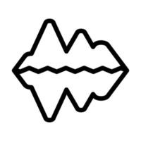 Eisberg-Icon-Design vektor