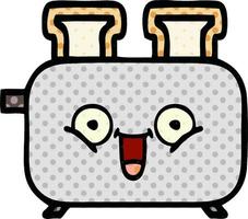 Cartoon im Comic-Stil eines Toasters vektor