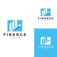 finansiell företag logotyp eller finansiell grafisk logo.logo för finansiell företag resultat data.med ikon design vektor mall illustration.