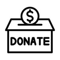 Spenden-Icon-Design vektor