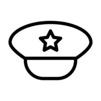 Militärhut-Icon-Design vektor