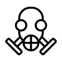 Gasmasken-Icon-Design vektor