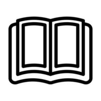 offenes Buch-Icon-Design vektor