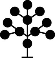 element av bio teknik symbol. fylogenetiska tecken. platt stil. vektor