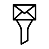 Symboldesign für die Nachrichtenfilterung vektor
