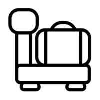 bagage skala ikon design vektor