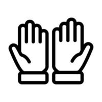 Schutzhandschuhe-Icon-Design vektor