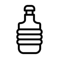 Wasserflaschen-Icon-Design vektor