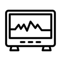 EKG-Maschinen-Icon-Design vektor