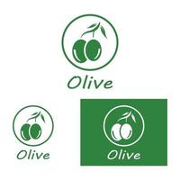 oliv olja logotyp natur vektor