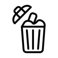 Müll-Icon-Design vektor