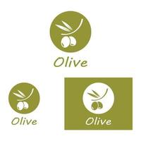 oliv olja logotyp natur vektor