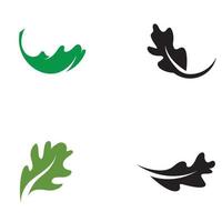 Herbst-Eichenblatt-Logo und Eichenbaum-Logo. mit einfacher und einfacher Bearbeitung der Vektorillustration. vektor