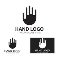 handvård logotyp och symbol vektor mall eps10